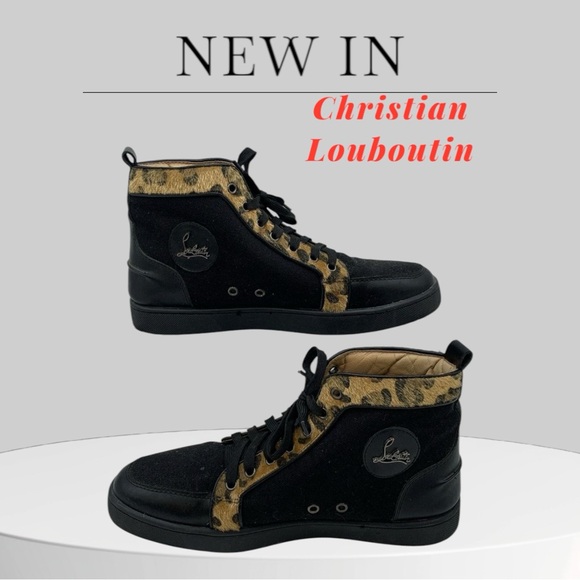 🌟Mens Christian Louboutin- (EUC)Size: 43 (9)- Rantus Orlato,Leopard Pony Snkrs - Picture 3 of 3